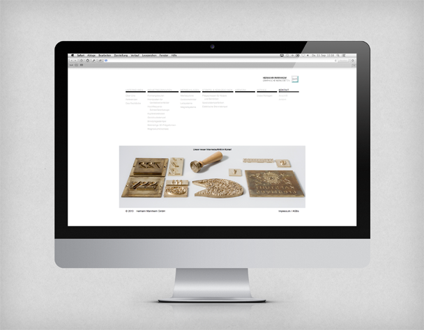 Webauftritt der Firma Hermann Mannheim Gmbh